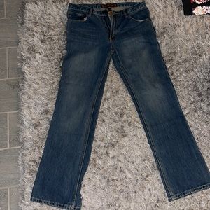 Men’s Steve and Barry’s low rise boot cut jeans